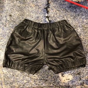 Girls Pleather Kana Shorts